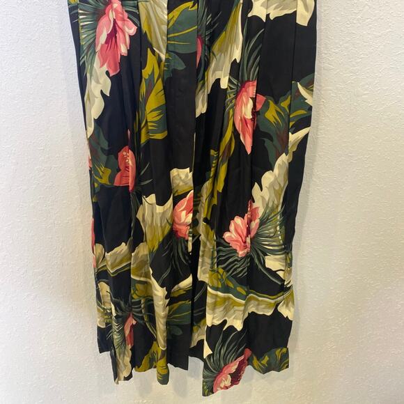 Carol Anderson Vintage Floral Shawl Collar Button Down 1980s Dress Sz Sm - Picture 3 of 15